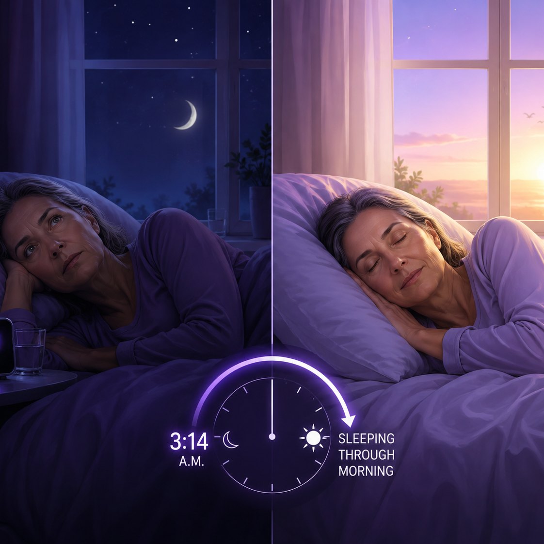 Awake at 3:14 a.m. versus sleeping through the morning